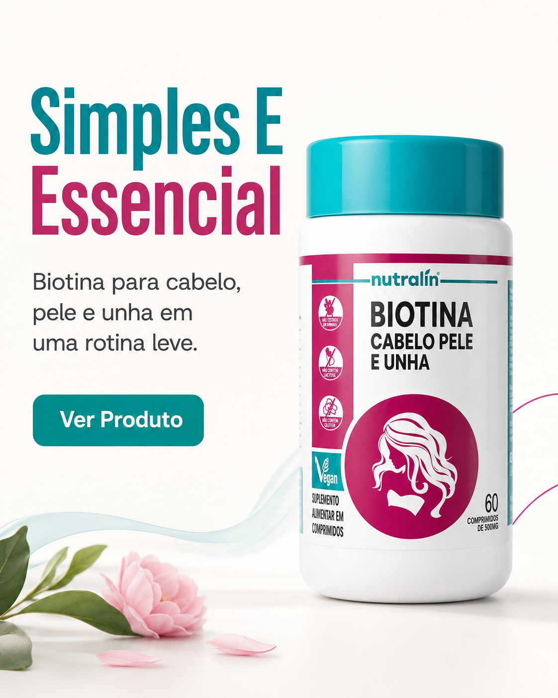 Criativo publicitário 5 da campanha de Biotina.