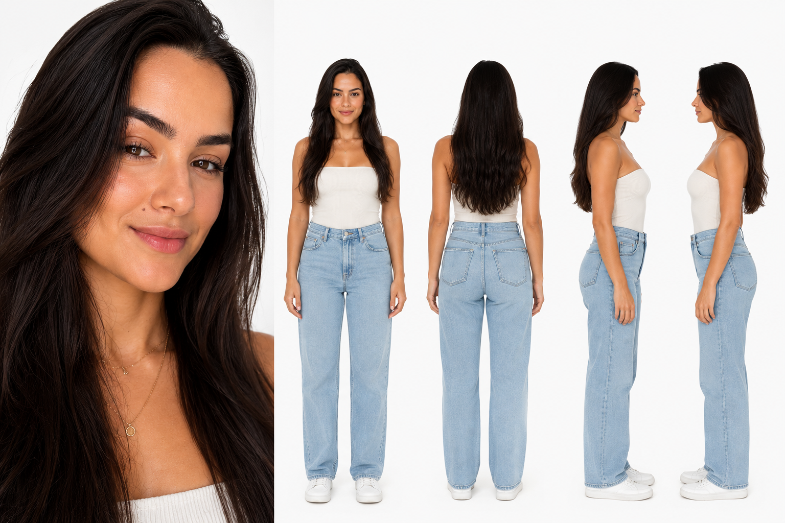 Character sheet da influencer virtual exclusiva da Biotina.