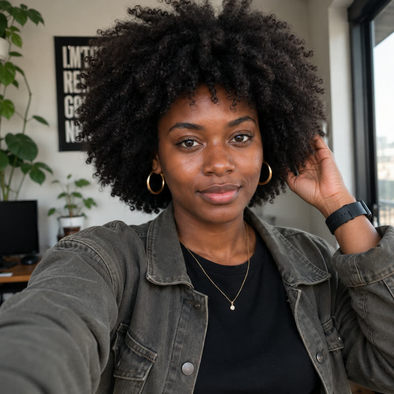 Luana, personagem virtual de 27 anos do casting da Criando com IA.